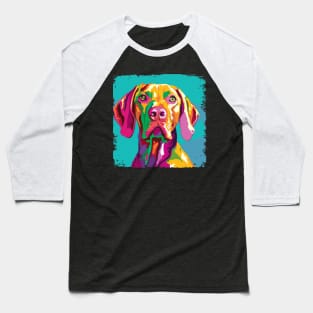 Vizsla Pop Art - Dog Lover Gifts Baseball T-Shirt